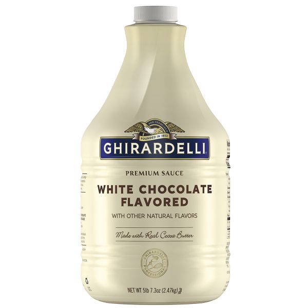 64 fluid ounce bottle of Ghirardelli White Chocolate Flavored Sauce