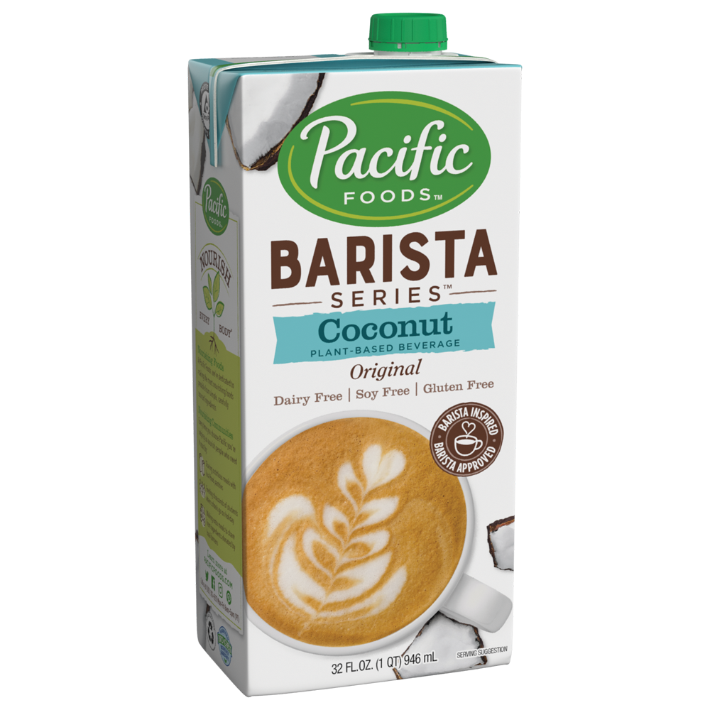 Pacific Barista Series Original Coconut Beverage in 32 oz carton
