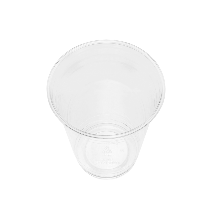 16 Oz Clear Plastic Cups PET Disposable Cold Cups with lids and Straws