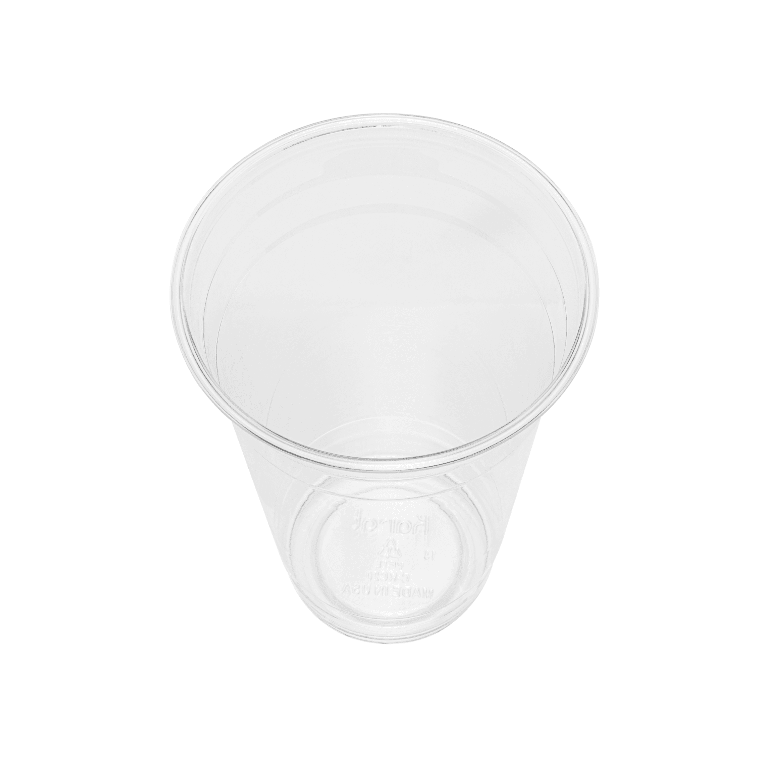 Clear Karat 20oz PET Plastic Cold Cup