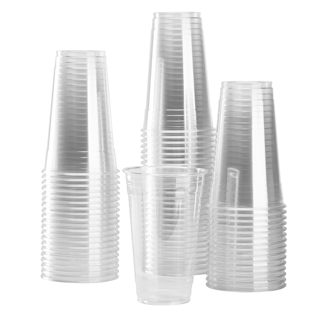 24 oz Clear PET Plastic Cups, 98mm (600/Case)