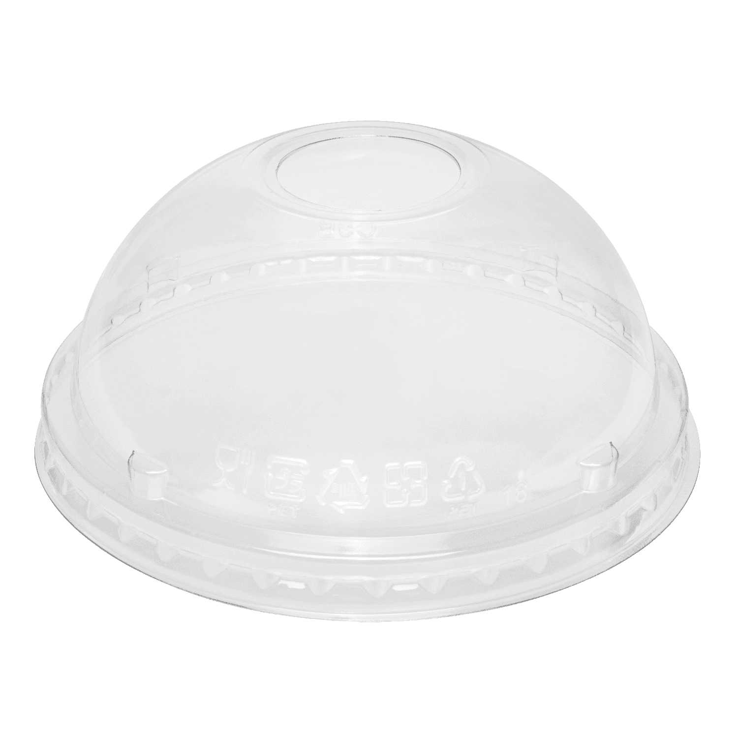 Clear Karat 95mm PP Plastic Dome Lids