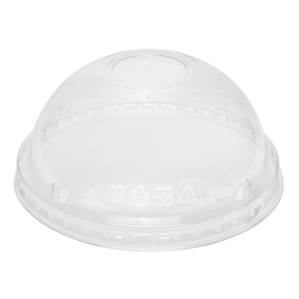 Plain PP Plastic Glass with Dome Lid