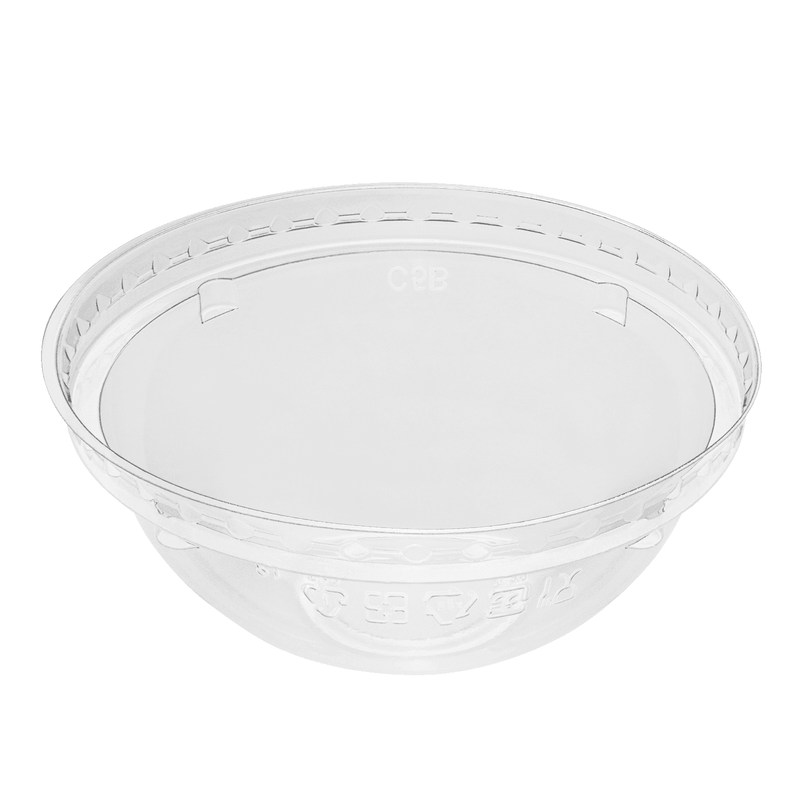 Plain PP Plastic Glass with Dome Lid