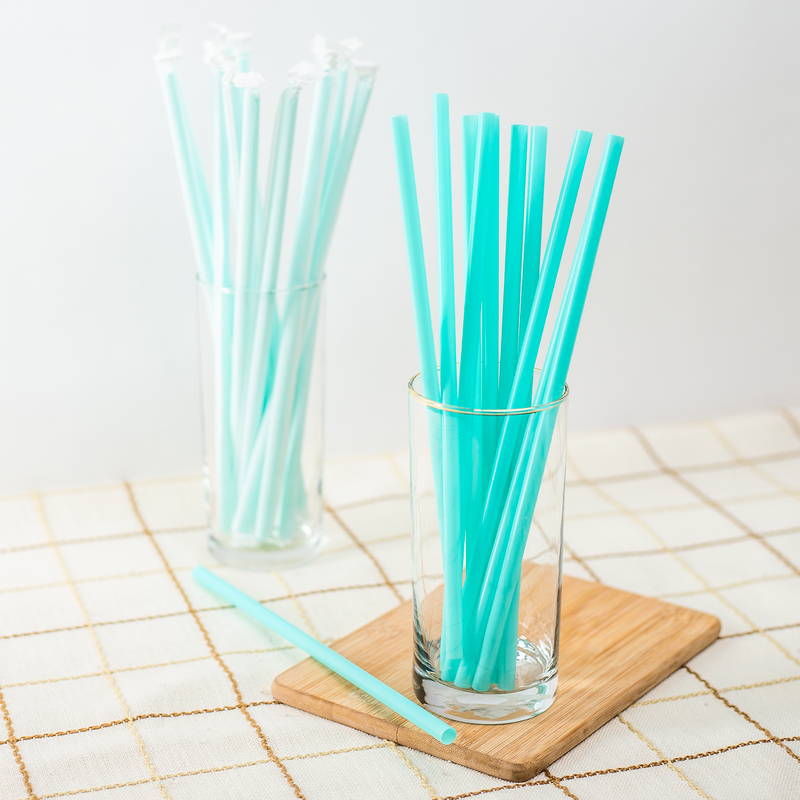 10.25 Clear Wrapped Straws