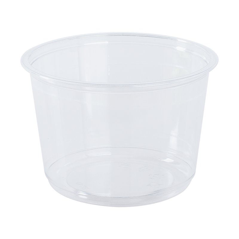 Choice 16 oz. Ultra Clear PET Plastic Round Deli Container - 500/Case