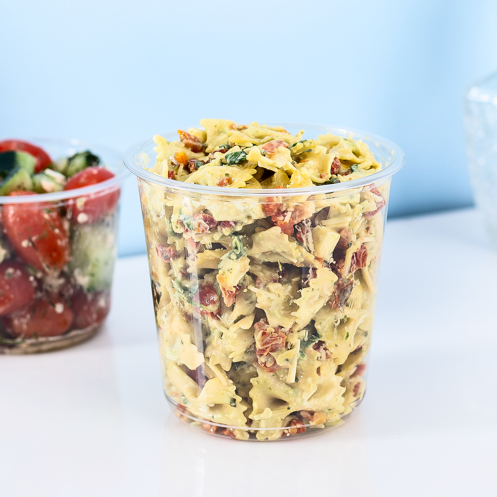 Karat 16 oz Round Pet Plastic Salad Bowl - 500 Pcs