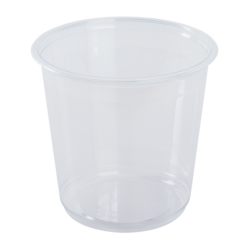 Choice 32 oz. Microwavable Translucent Round Deli Container - 500/Case