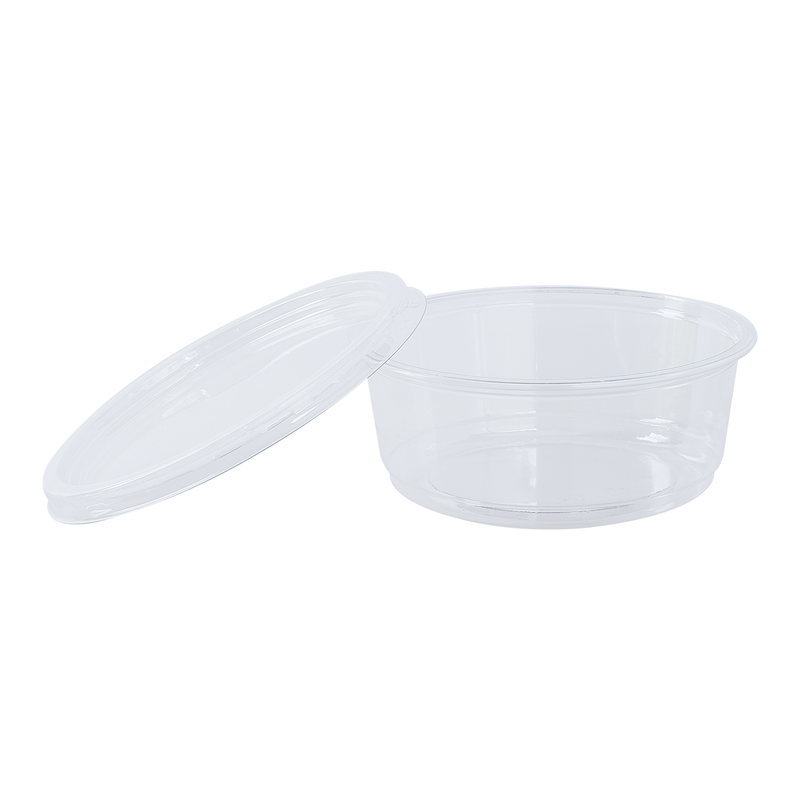 Pet Clear Plastic Round Vegetable/Salad Disposable Container