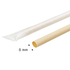 Karat Earth 9" Diagonal Cut Bamboo Fiber Jumbo Straws (6mm) Paper Wrapped, Natural - 4,000 pcs