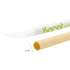 Karat Earth 9" Flat Cut Bamboo Fiber Jumbo Straws (6mm) Paper Wrapped, Natural - 4,000 pcs