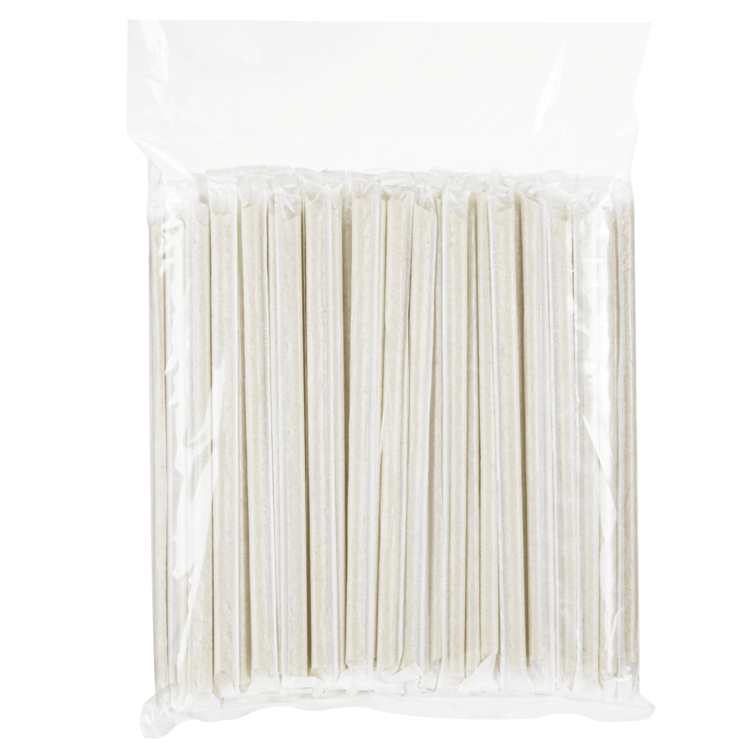 Karat Earth Diagonal Cut Bamboo Fiber Giant 9" Straws in packaging