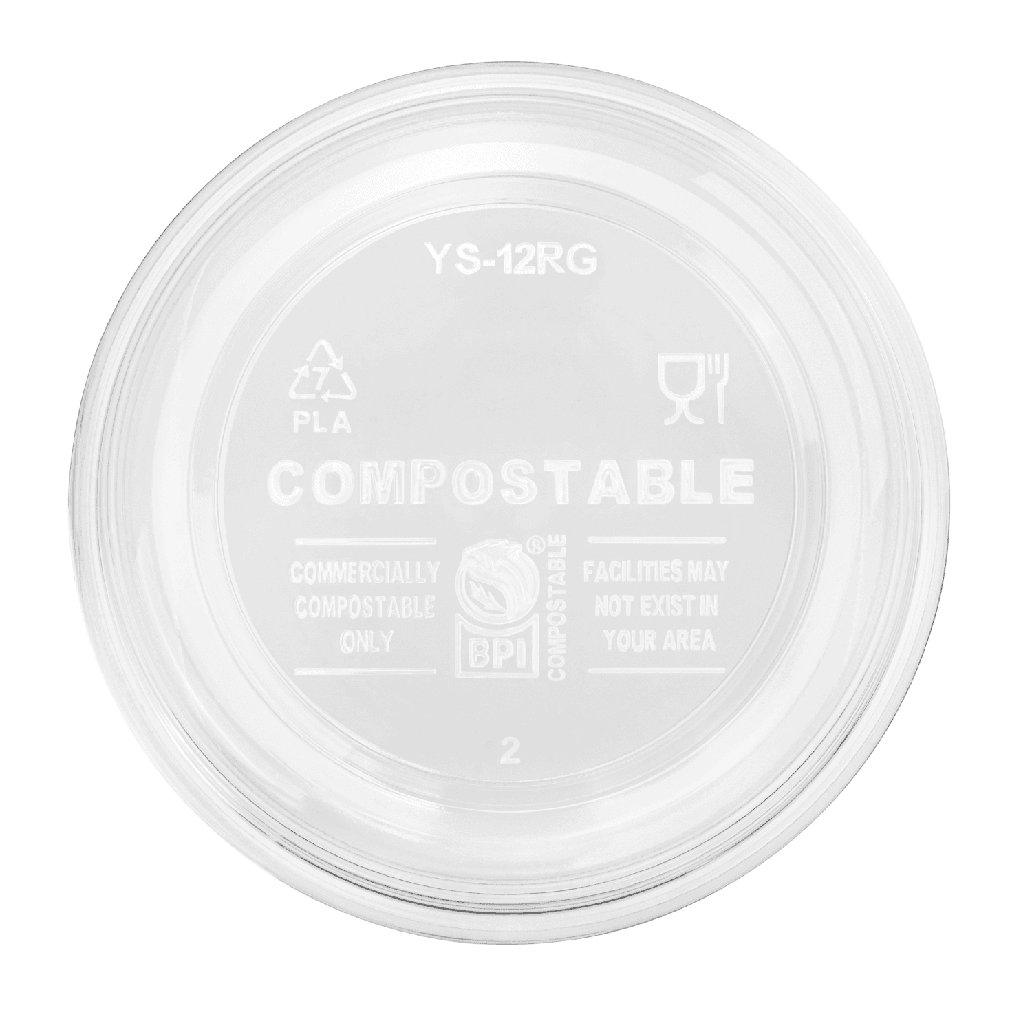 Karat Earth 12oz Eco-Friendly PLA Round Deli Container (117mm) - 500 pcs