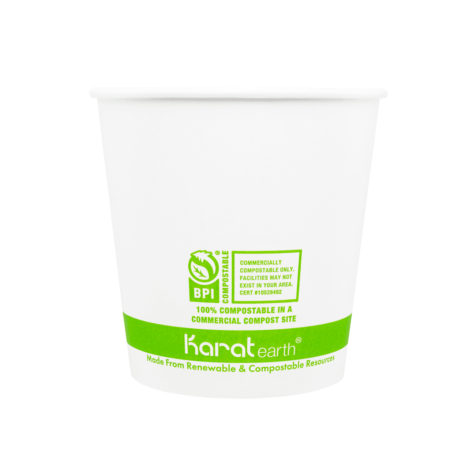 Karat Earth 24oz Eco-Friendly Gourmet Paper Food Container (114.6mm), Generic Print - 500 pcs