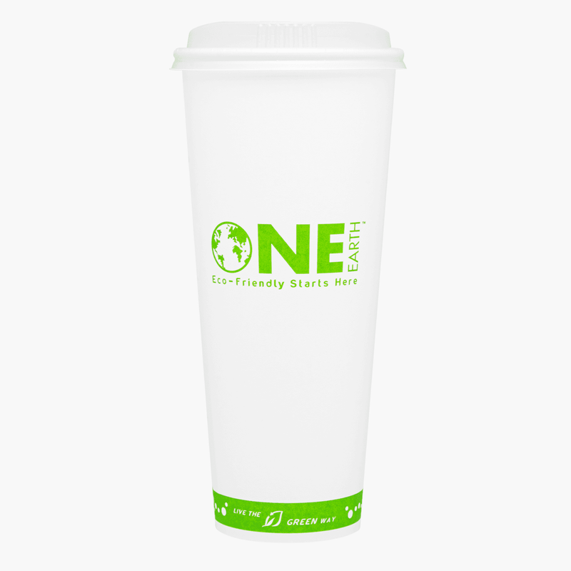 Disposable Coffee Cups - 24oz Paper Hot Cups - White (90mm) - 500 ct, Coffee Shop Supplies, Carry Out Containers