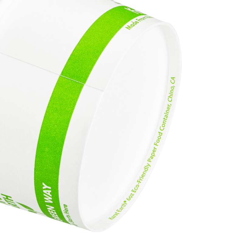 Karat Earth Eco-Friendly 10oz Paper Cold/ Hot Food Container (90.8mm), Generic Print - 1,000 Pcs