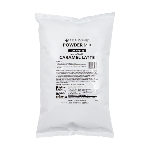 Tea Zone MochaBLAST Caramel Latte Powder - Bag (2 lbs)