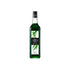 1883 Maison Routin Pandan syrup in a clear 1 Liter bottle.