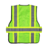 Karat High Visibility Reflective Safety Vest with Zipper Fastening (Green), Large - 1 pc