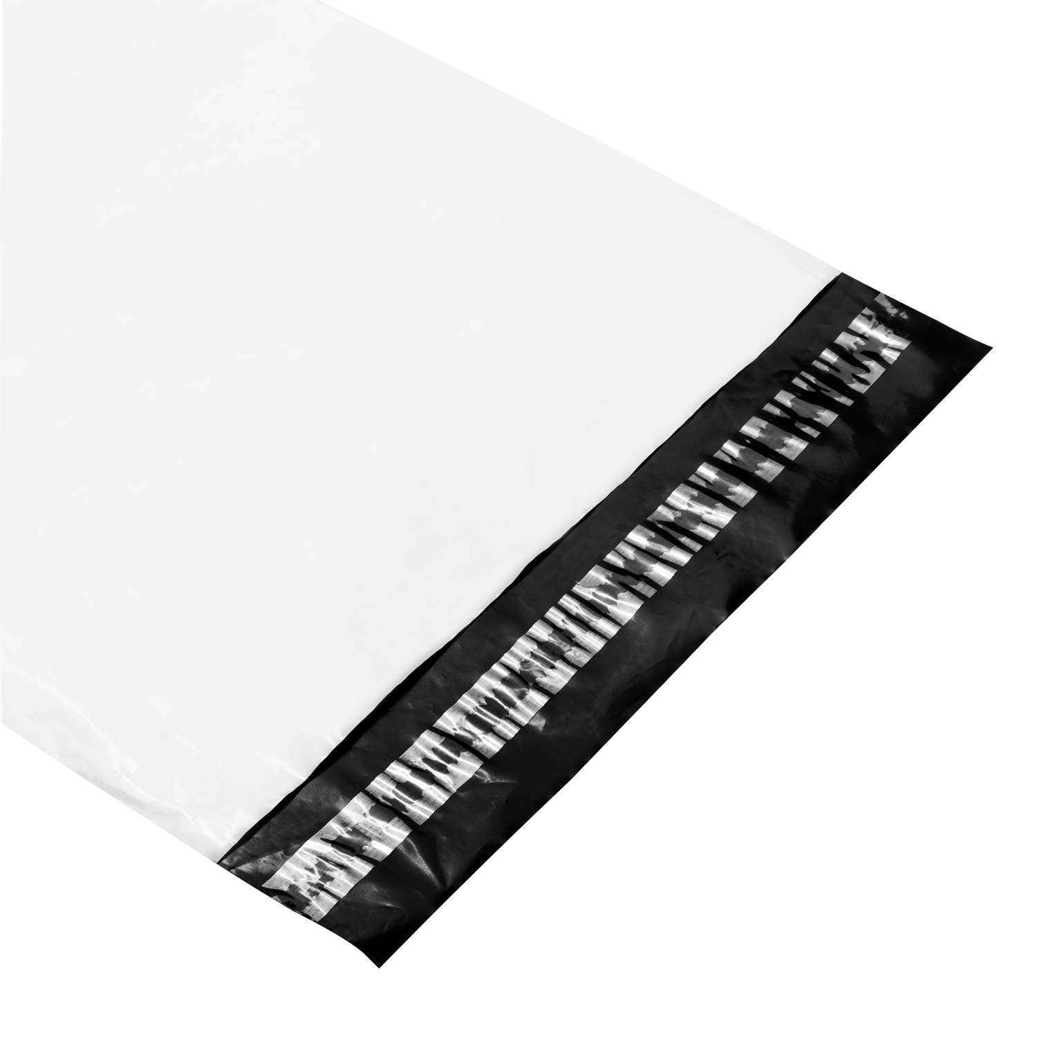 White Karat Polyethylene Mailer with Tamper-Evident Adhesive Closure, 11''x15'' 