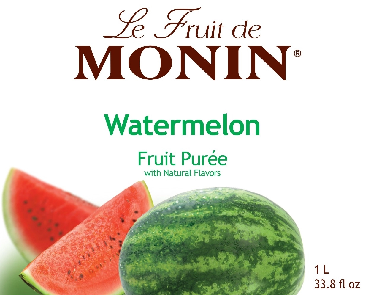 Monin Watermelon Fruit Puree brand label