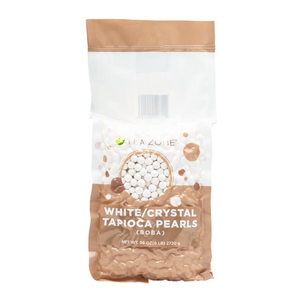 Tea Zone White Tapioca Pearls (Boba) - Bag (6 lbs)