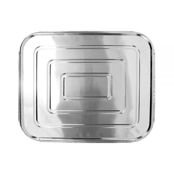 Karat Half Size Aluminum Foil Steam Table Pan Lids - 100 pcs