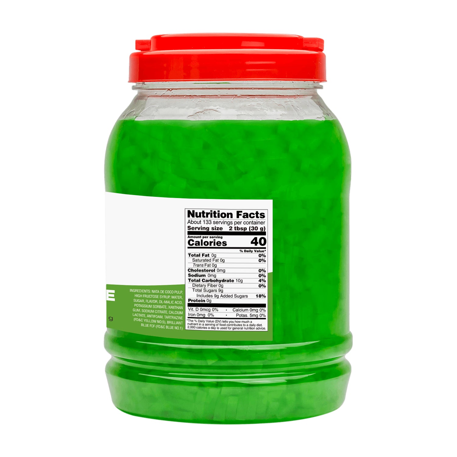 Tea Zone Green Apple Coconut Jelly in 8.8 lb jar