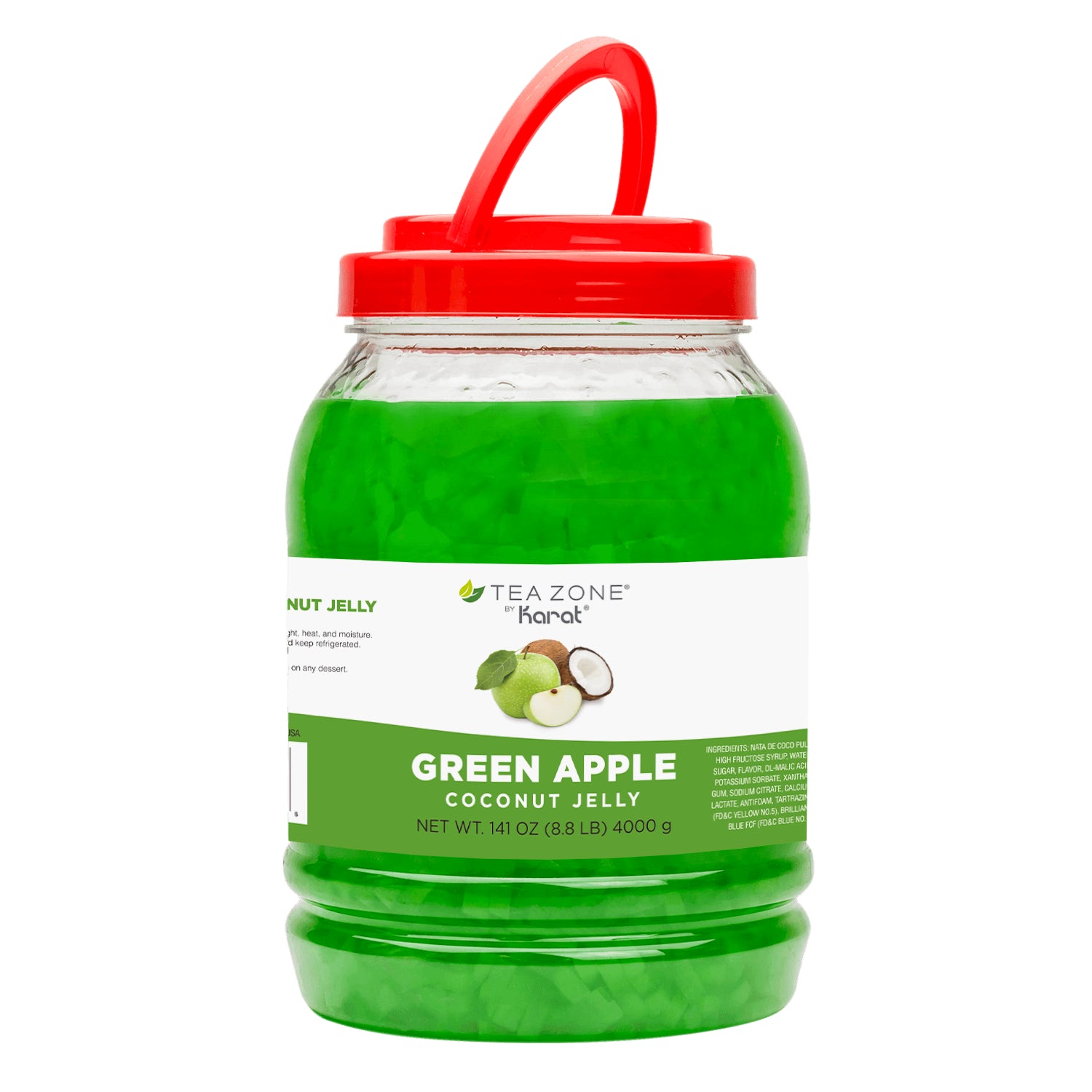 Tea Zone Green Apple Coconut Jelly in 8.8 lb jar