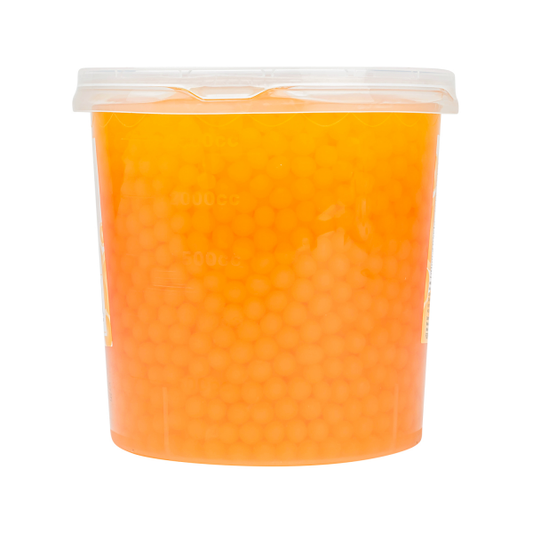 Tea Zone Mango Popping Pearls - Jar (7 lbs)