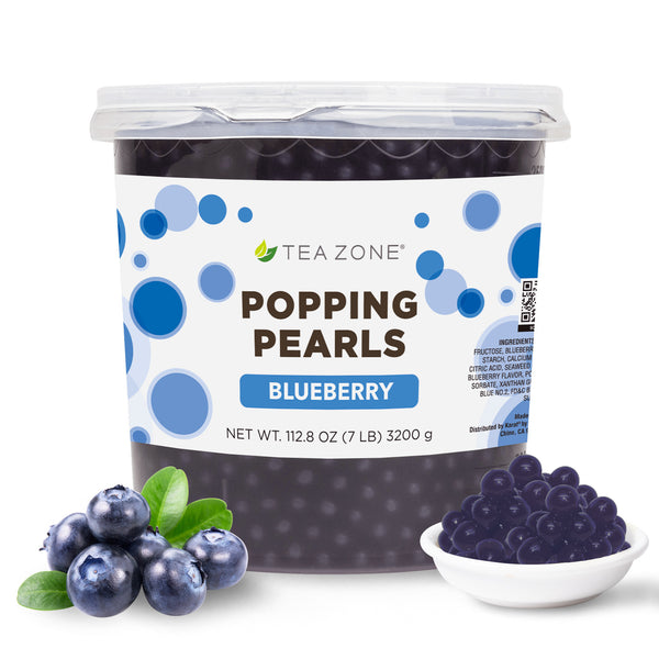 Tea Zone Blueberry Popping Pearls - Jar (7 lbs)