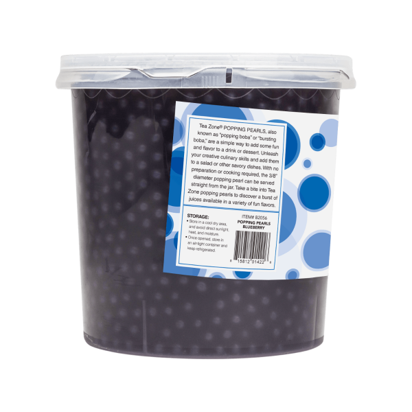 Tea Zone Blueberry Popping Pearls - Jar (7 lbs)
