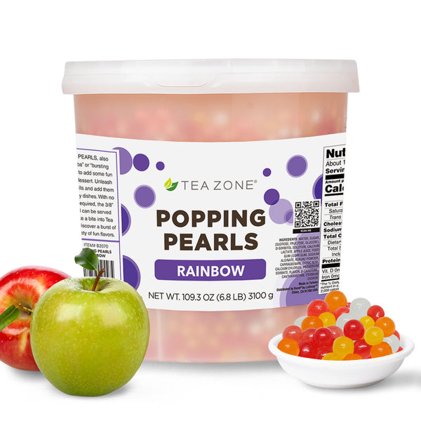 Tea Zone Rainbow Popping Pearls - Jar (6.8 lbs)