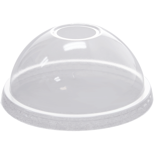 Clear Karat 92mm PET Plastic Dome Lids