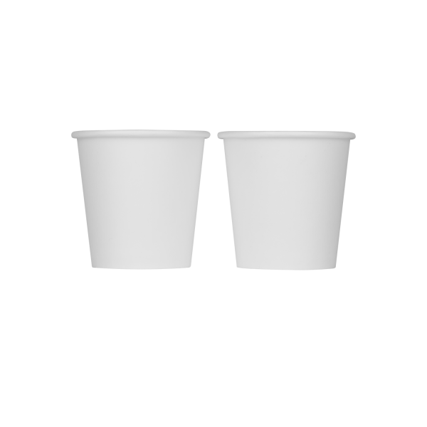 2 Karat 4oz Paper Hot Cups side by side