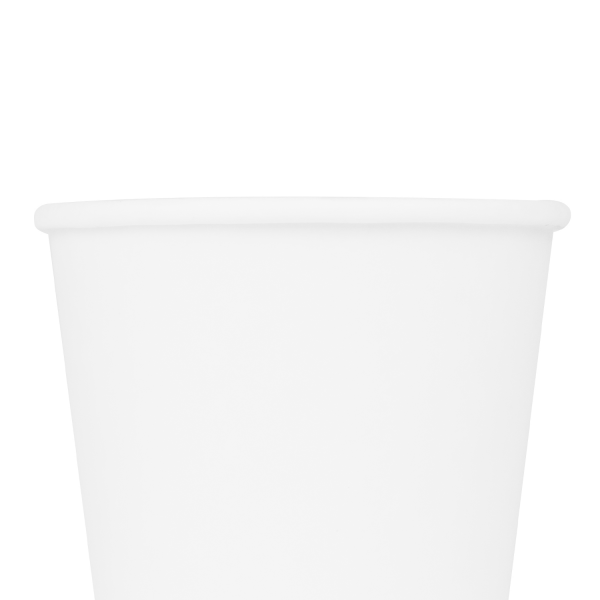 White Karat 8oz Paper Hot Cup upper rim