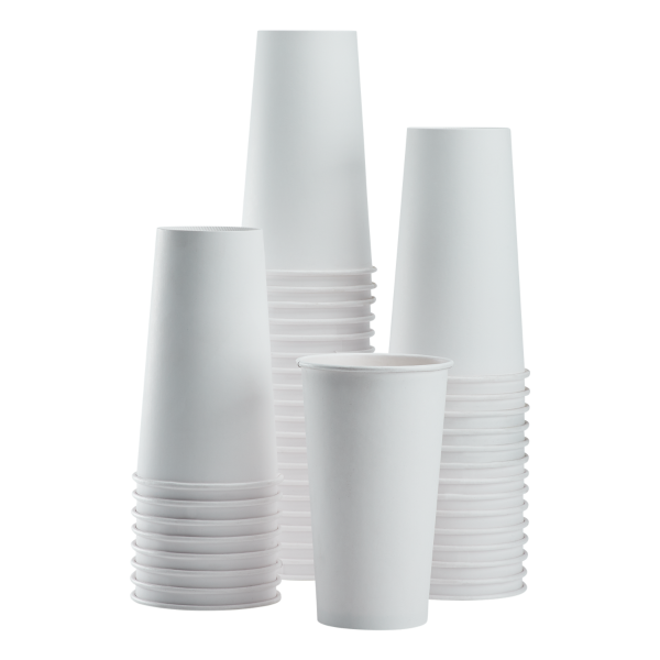 White Karat 20oz Paper Hot Cups