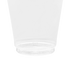 Clear Karat 3oz PET Plastic Cold Cups bottom edge
