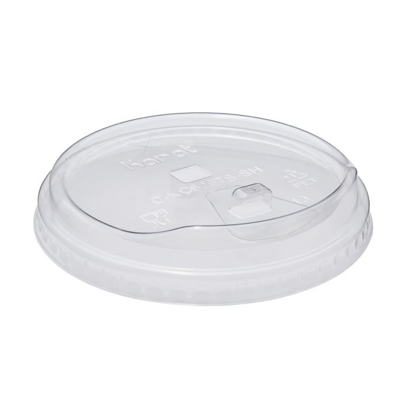 Karat 98mm Strawless Sipper lid for 12-24oz PET Plastic cup