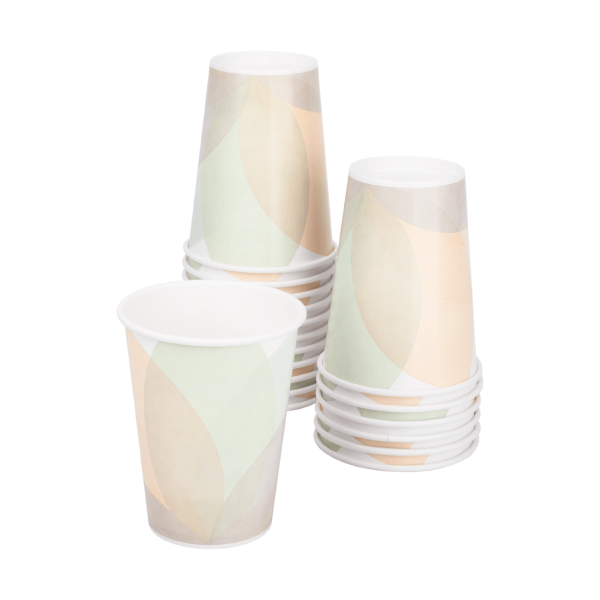 Karat 12oz Paper Cold Cups stacked