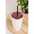 White Karat 16oz Paper Cold Cups with smoothie