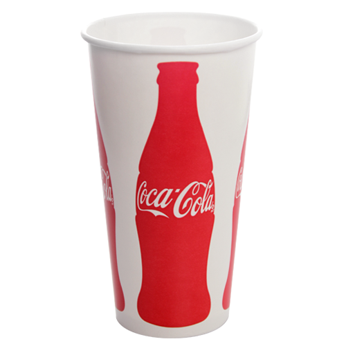 Coca Cola Print Karat 32oz Paper Cold Cups