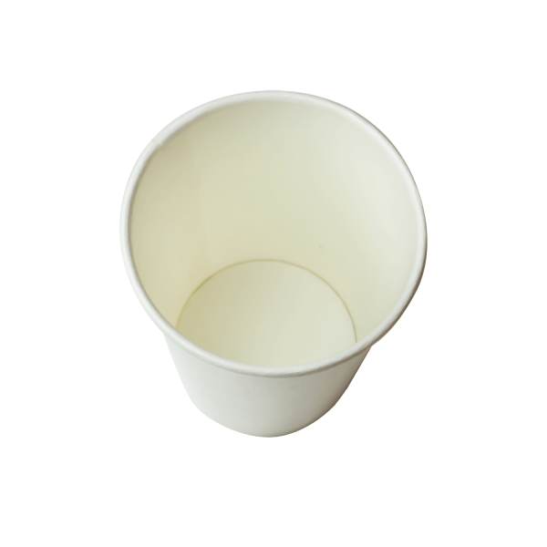 White Karat 9oz Paper Cold Cup (75mm) from above