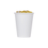 White Karat 9oz Paper Cold Cup (75mm) with ice