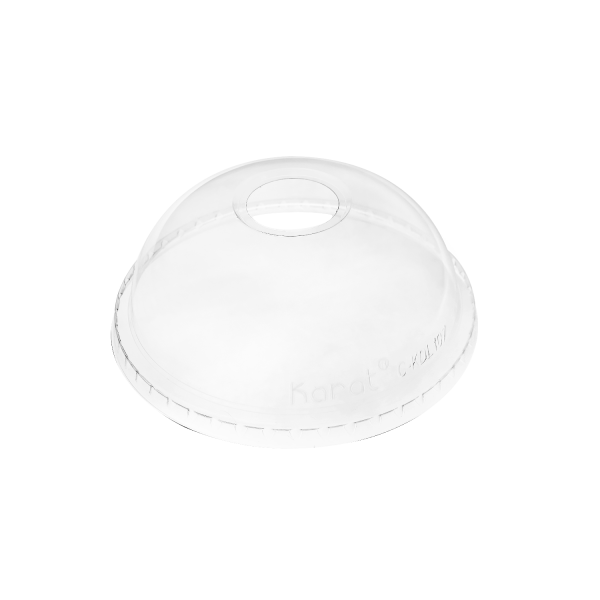 Clear Karat 107mm PET Plastic Dome Lid