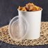 Karat 16oz PP Plastic Food Container Flat Lids with bucket of chicken and fries