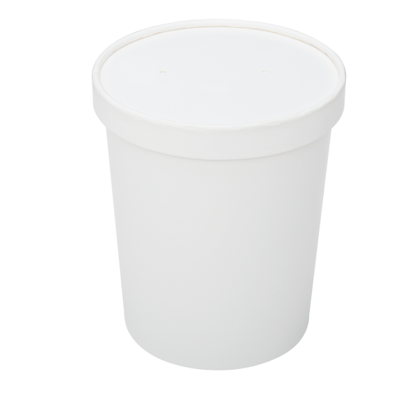 To Go Soup Containers 32oz Gourmet Food Cup - White (115mm) - 500 ct, Coffee Shop Supplies, Carry Out Containers