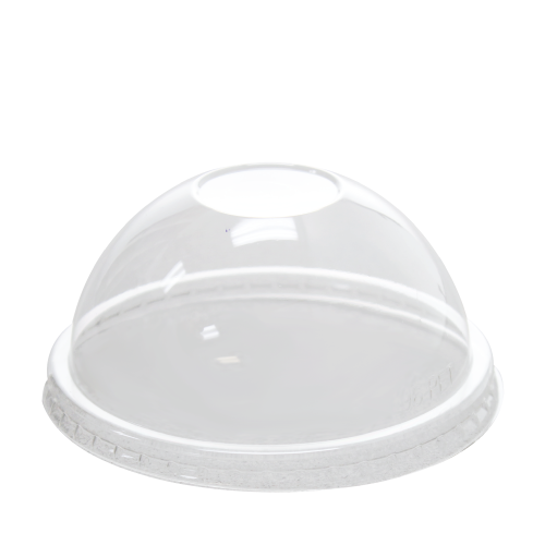 Clear Karat 96mm PET Dome Lids for 6/10oz Plastic Food Container and Gourmet Food Container