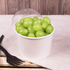 White Karat Food Container with grapes and dome lid
