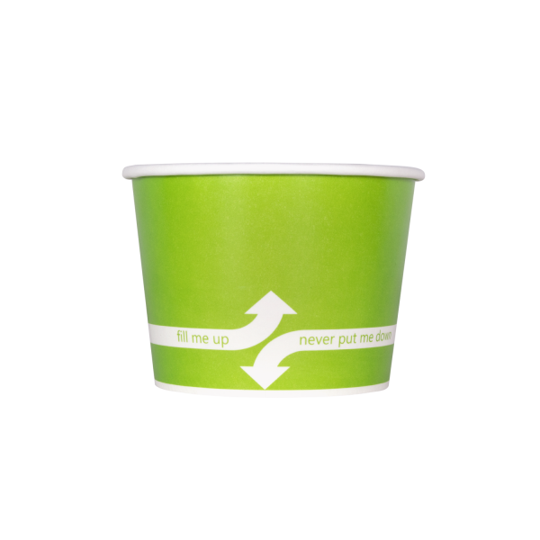 16oz Ice Cream / Froyo Paper Cups 112mm 1000ct Red, Size: 16 oz